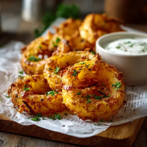 Crispy Potato Cheese Rings