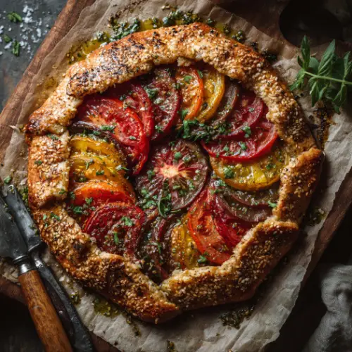 Heirloom Tomato Galette with Herbed Ricotta