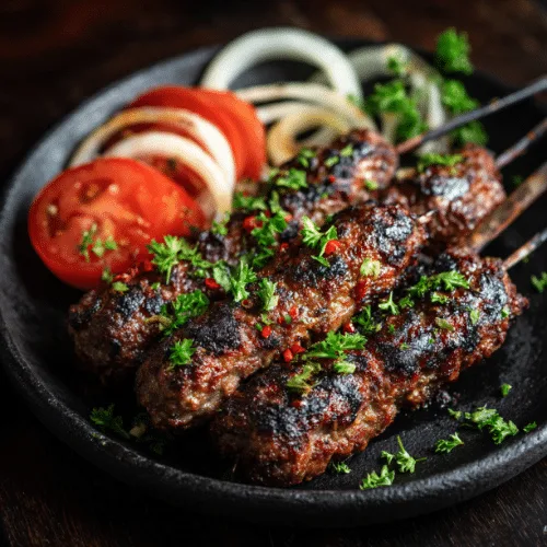 Grilled Beef Kofta Skewers