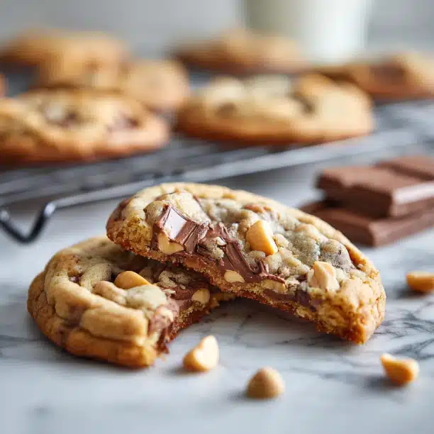 Soft Peanut & Milk Chocolate Chunk Cookies