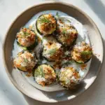 Crispy Stuffed Zucchini with Herbed Yogurt and Parmesan 3 Crispy Stuffed Zucchini with Herbed Yogurt and Parmesan