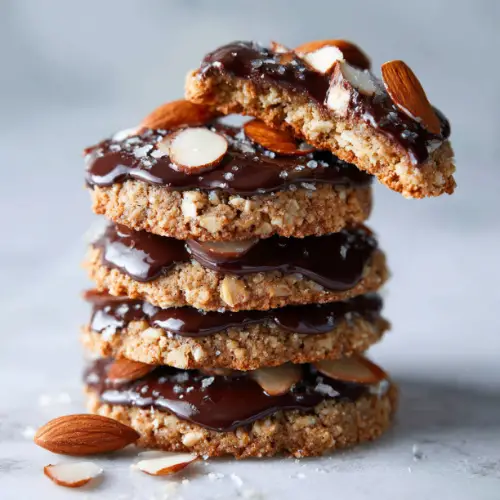Chocolate Almond Crunch Cookies