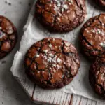 Salted Fudge Brownie Cookies 3 Salted Fudge Brownie Cookies