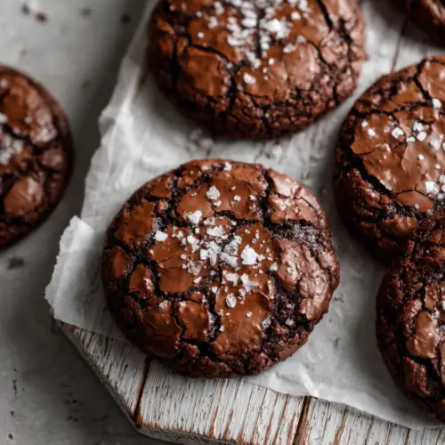 Salted Fudge Brownie Cookies