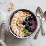 Blackberry Banana Smoothie Bowl 3 Blackberry Banana Smoothie Bowl