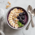 Blackberry Banana Smoothie Bowl