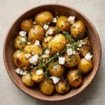 Crispy Roasted Potatoes with Herbed Feta