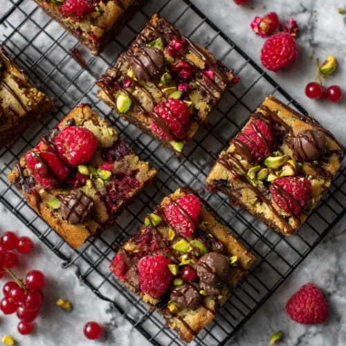Chocolate Chip Brookie Bars with Festive Toppings