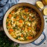 Lemon Chicken Orzo Soup