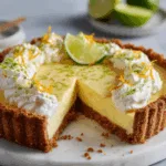 Coconut Cream Lime Tart with Gingersnap Crust