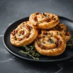 Savory Puff Pastry Pinwheels with Cheese and Herbs