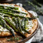 Asparagus Ricotta Flatbread with Herbs
