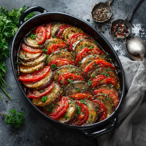 Provencal Eggplant & Tomato Bake