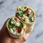 Spinach, Sun-Dried Tomato & Ricotta Wrap 3 Spinach, Sun-Dried Tomato & Ricotta Wrap