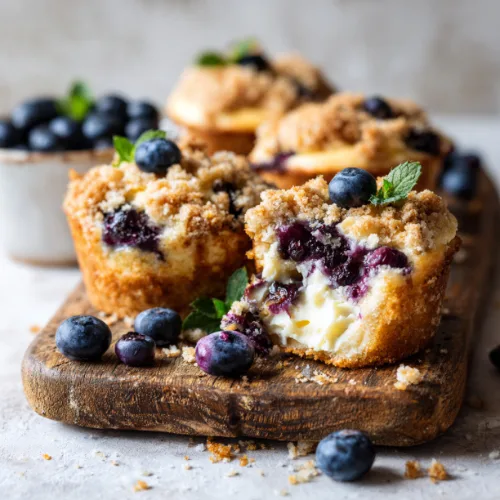 Blueberry Cheesecake Muffins