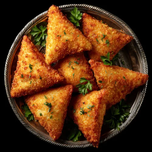 Crispy Cheese Potato Samosa