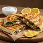Cheesy Beef and Spinach Gozleme