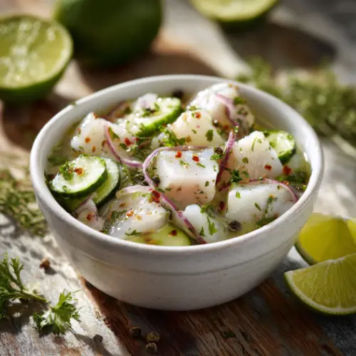 Classic Lime & Cilantro Fish Ceviche