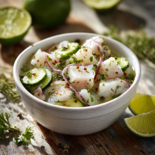 Classic Lime & Cilantro Fish Ceviche
