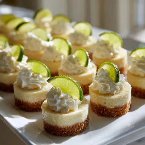 Mini Key Lime Cheesecakes