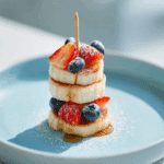 Mini Pancake Skewers with Fresh Fruit