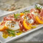 Burrata with Prosciutto, Apricots & Rosemary