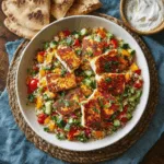 Grilled Halloumi with Herbed Bulgur Salad