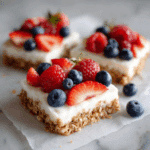 Frozen Yogurt Berry Granola Bars