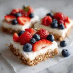 Frozen Yogurt Berry Granola Bars