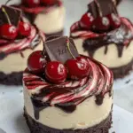 Mini Black Forest Cheesecakes 3 Mini Black Forest Cheesecakes