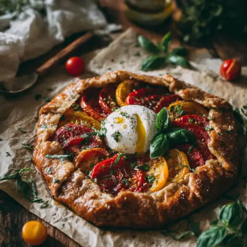 Heirloom Tomato & Burrata Galette