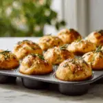 Mini Herb Focaccia Muffins