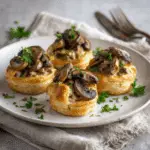 Vol-au-Vent with Creamy Mushroom and Chicken Filling