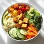 Rainbow Tofu Buddha Bowl