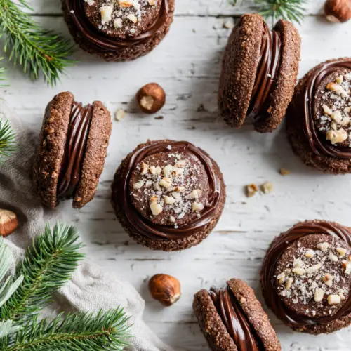 Chocolate Hazelnut Sandwich Cookies