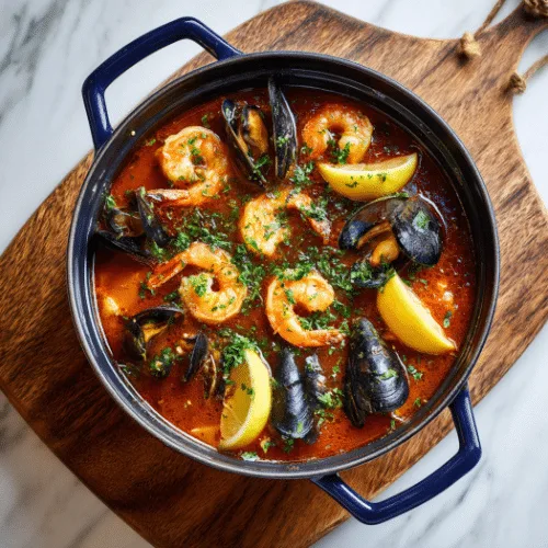 Mediterranean Seafood Stew (Bouillabaisse-Inspired)