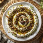Labneh Dip with Olive-Pistachio Tapenade