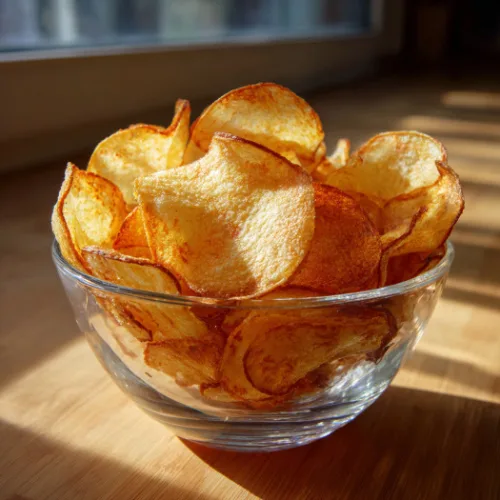 Crispy Homemade Baked Potato Chips