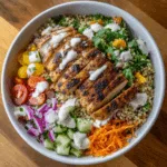 Grilled Chicken Couscous Salad Bowl