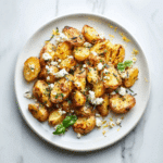 Greek Roasted Potatoes with Feta and Herbs