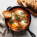 Classic Shakshuka with Fresh Herbs and Crusty Bread