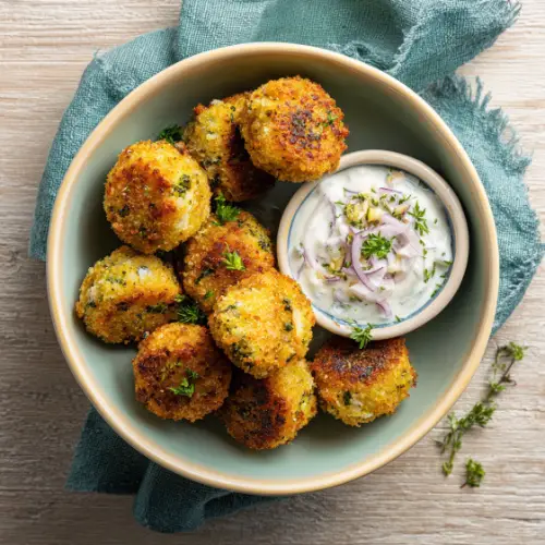 Crispy Baked Broccoli & Cheese Croquettes