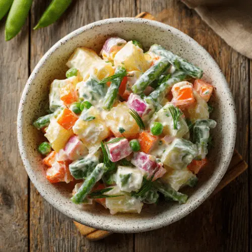 Russian Olivier Salad (Vegetable Mayo Salad)