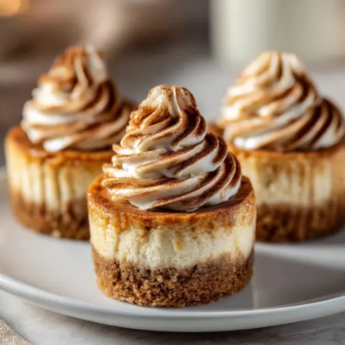 Mini Cinnamon Roll Cheesecakes