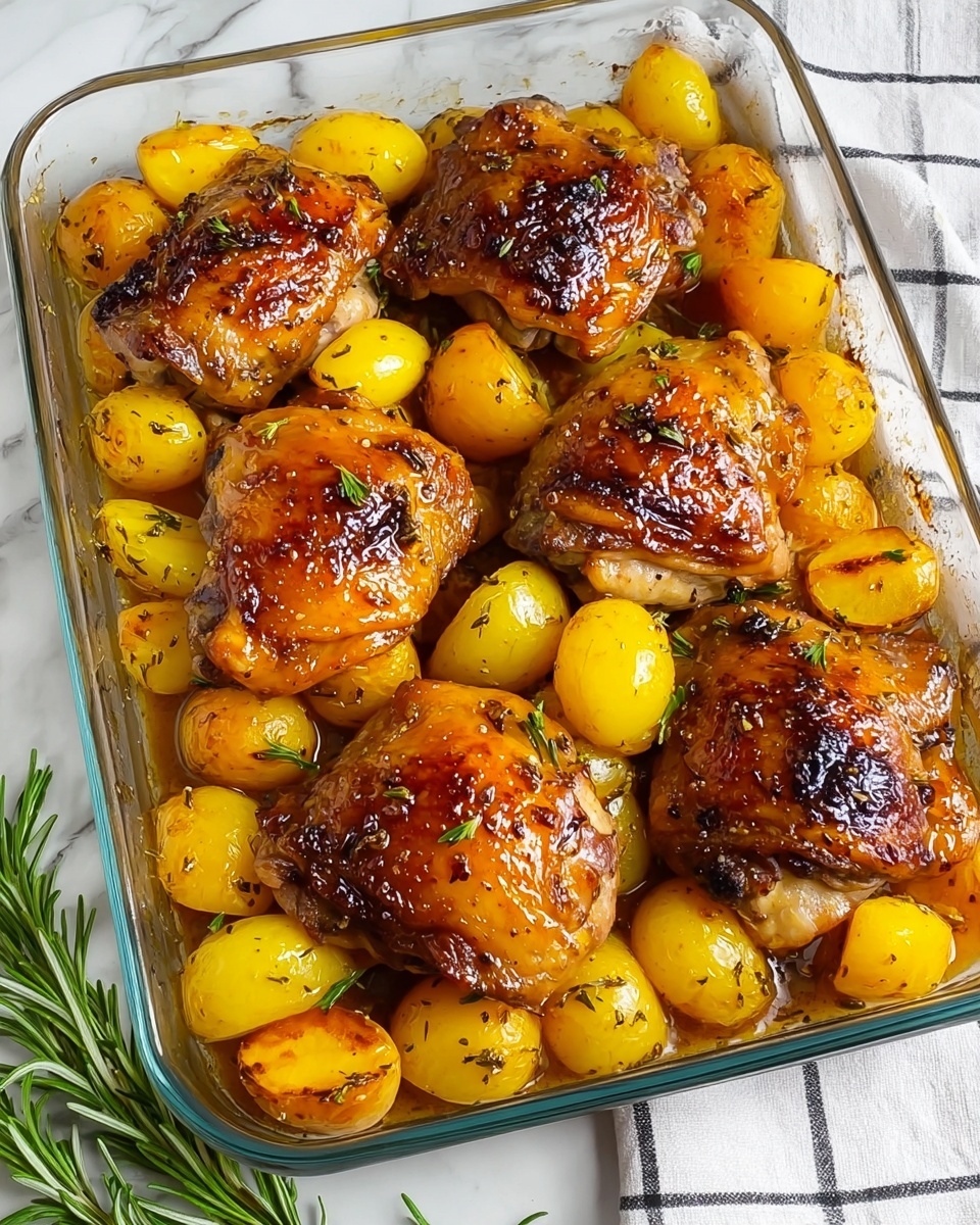 Oven-Roasted Chicken Thighs with Potatoes Recipe