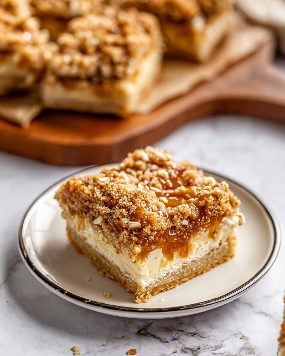 Caramel Apple Cheesecake Bars Recipe - Recipe Image