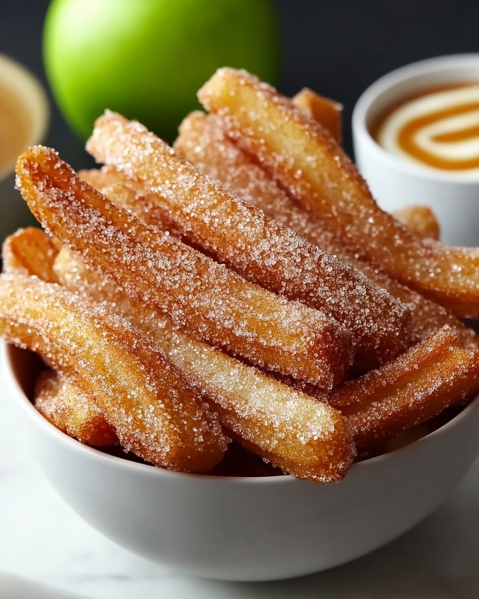 Crispy Air Fryer Apple Fries Recipe - Recipe Image