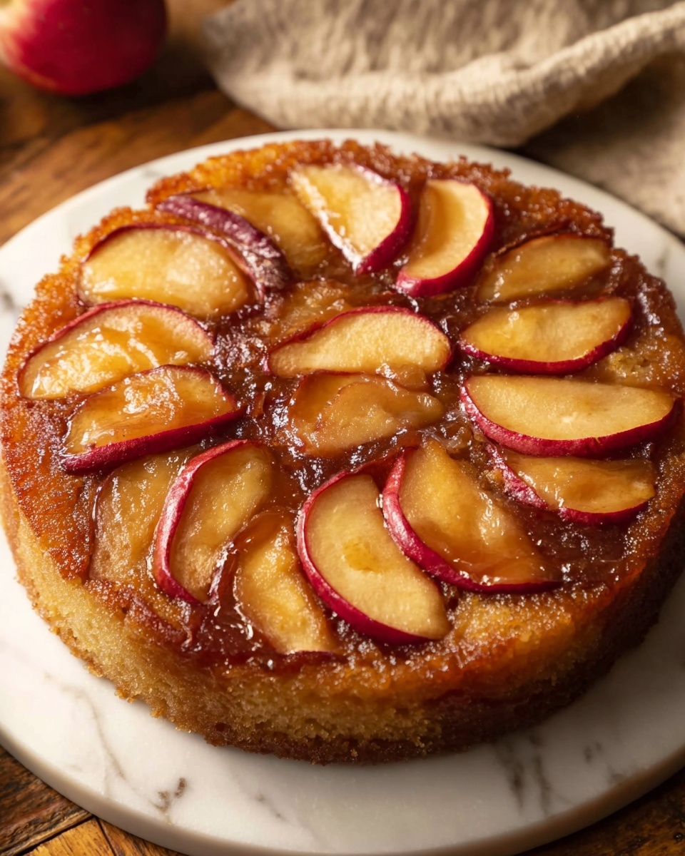 Caramel Apple Upside Down Cake Recipe