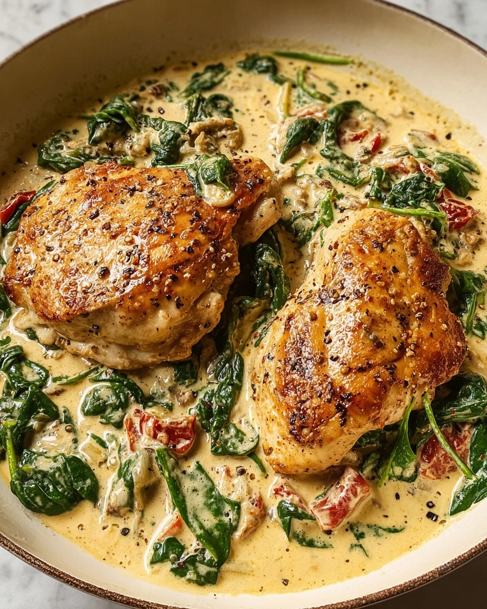 Easy Creamy Chicken Florentine Recipe - Recipe Image