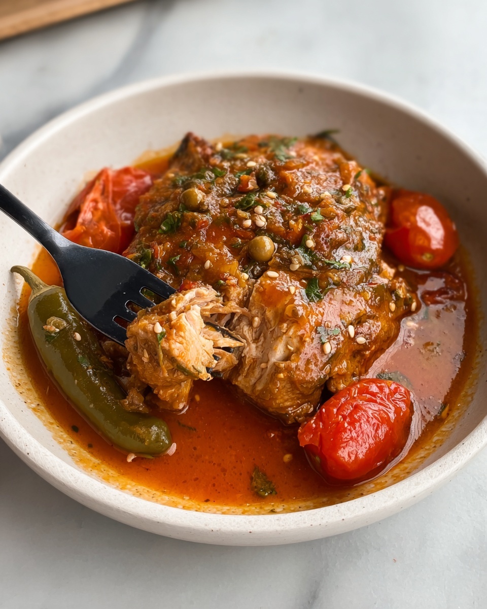Classic Spicy Moroccan Fish in Rich Sauce Recipe - Recipe Image